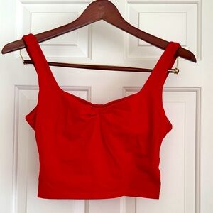 Only Tory Top Size S Vibrant Red Tank Top